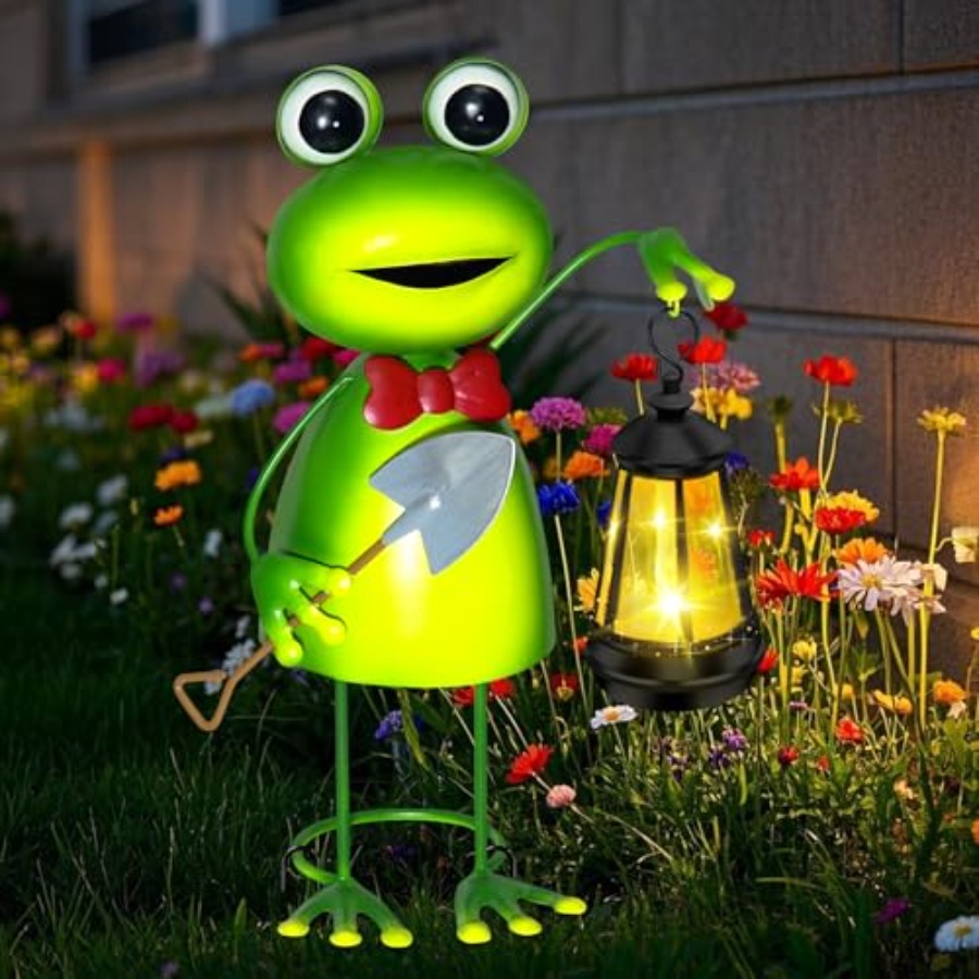 Women Accessories For Gift - Solarne lampki ogrodowe w kształcie żaby