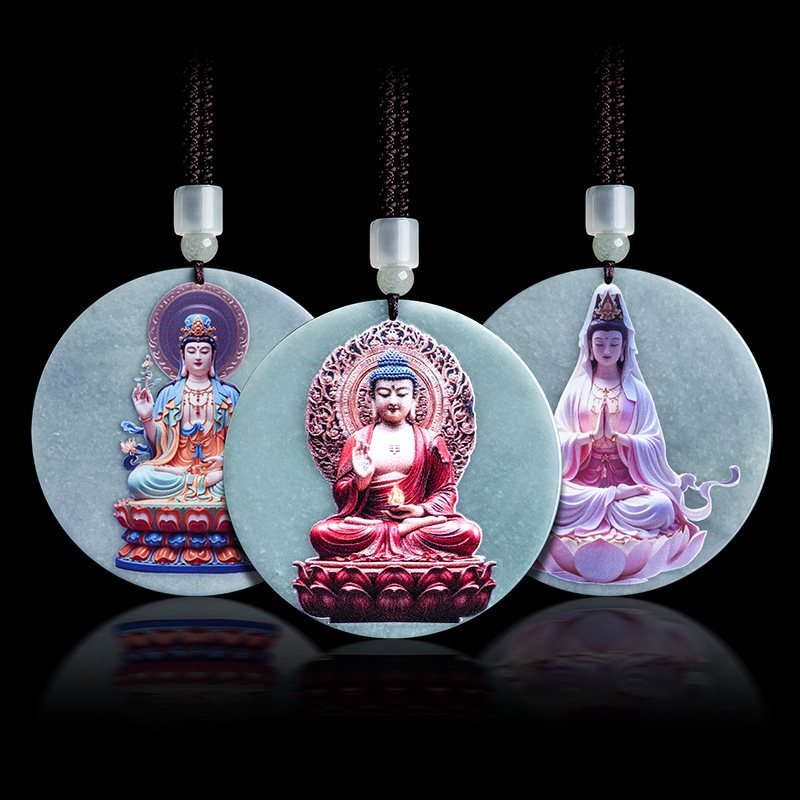 Myanmar Jadeit Guanyin Wisiore – Women Accessories For Gift recenzja i cena