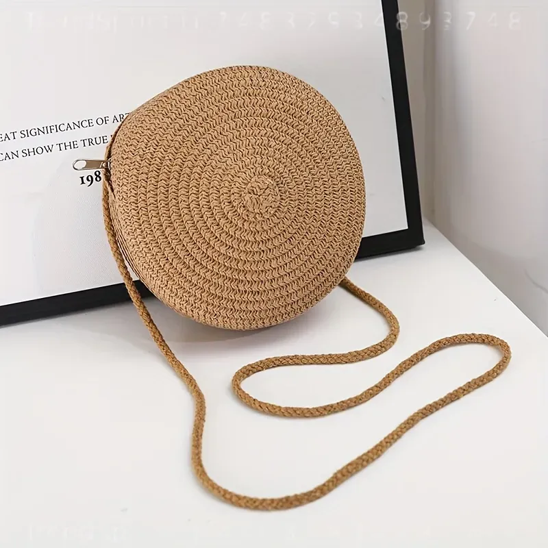 Okrągła tkana torba na ramię z – Women'S Accessories recenzja i cena